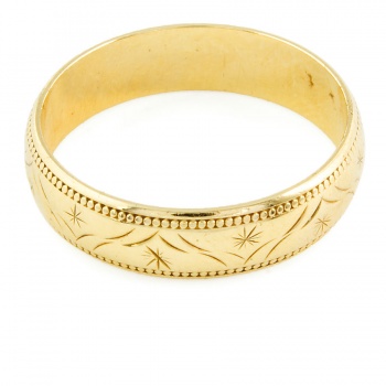 9ct gold 3g Wedding Ring size R½